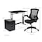 Flash Furniture Black Desk, Chair, Cabinet Set BLN-NAN21APX5L-BK-GG - alternate 8
